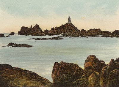 Jersey: Corbiere Lighthouse (farget bilde) av English Photographer