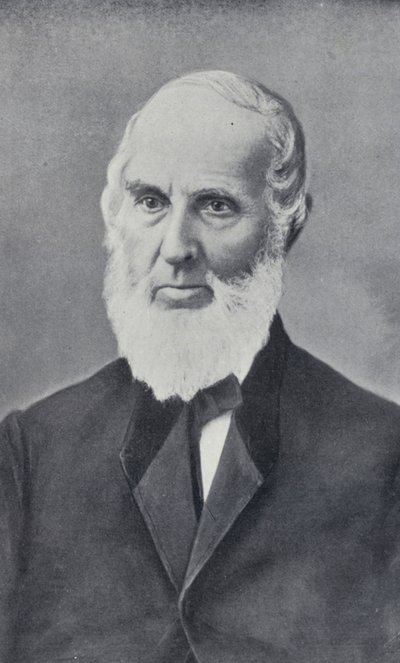 John Greenleaf Whittier (s/hv-bilde) av English Photographer