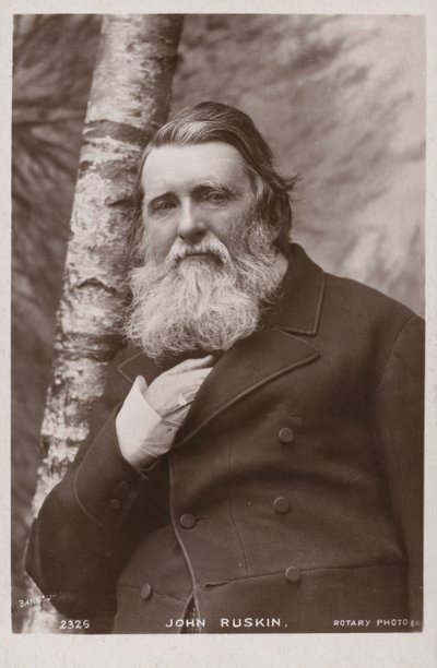 John Ruskin (1819-1900), engelsk forfatter, kunstkritiker, kunstner og samfunnstenker av English Photographer