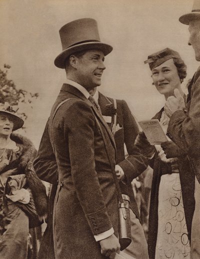 Kong Edward VIII og fru Simpson i Ascot av English Photographer
