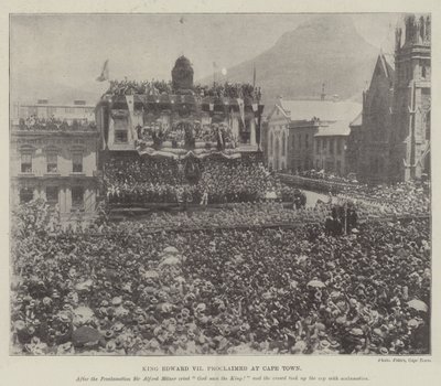 Kong Edward VII proklamerte i Cape Town av English Photographer