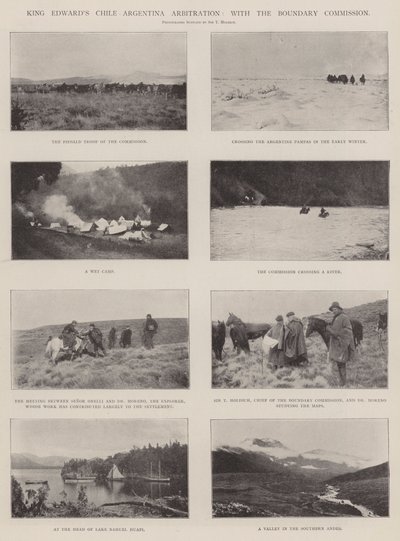 King Edwards Chile Argentina Voldgift, med grensekommisjonen av English Photographer