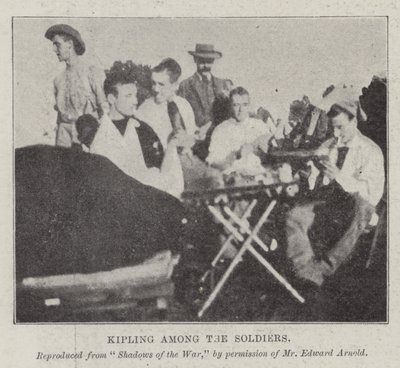 Kipling blant soldatene av English Photographer