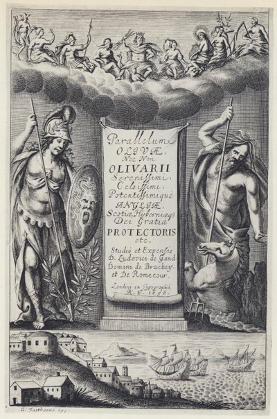 L de Gand, Parallelum Olivae, RI 1656 (s/hvitt-bilde) av English Photographer