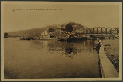 Citadellet og sammenløpet av Sambre og Meuse, Namur, ca. 1914 av English Photographer