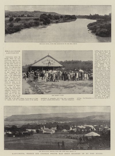Ladysmith, der Sir George White har blitt slått inn av boerne av English Photographer