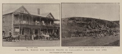 Ladysmith, der Sir George White galant holder seg av English Photographer