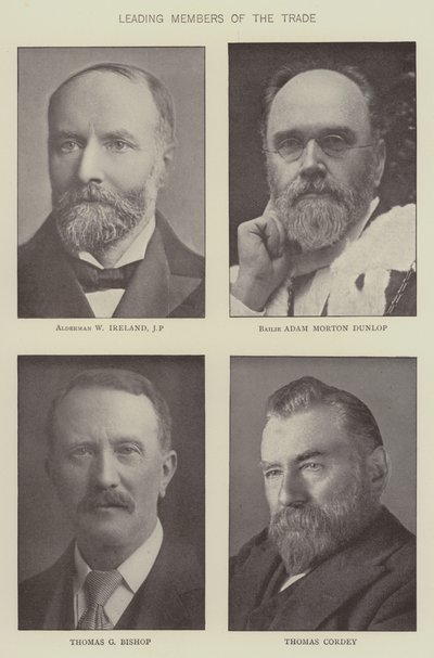 Ledende medlemmer av dagligvarehandelen (s/hvitt bilde) av English Photographer