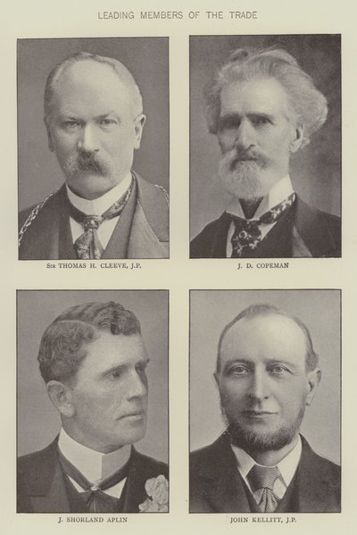 Ledende medlemmer av kjøpmannsbransjen (s/h-foto) av English Photographer