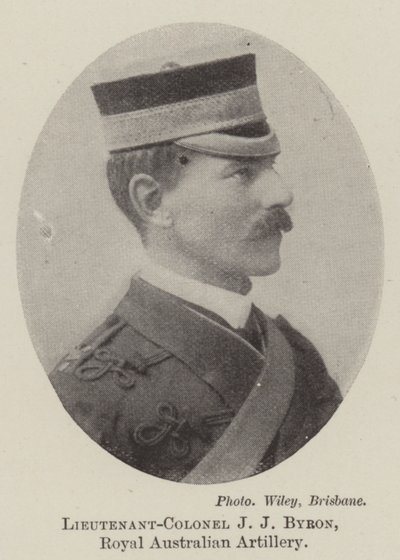 Oberstløytnant J J Byron, Royal Australian Artillery av English Photographer