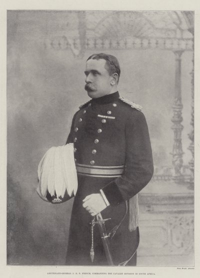 Generalløytnant JD P French, kommanderte kavaleridivisjonen i Sør-Afrika av English Photographer