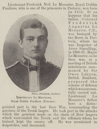 Løytnant Le Mesurier, Royal Dublin Fusiliers (fange) av English Photographer