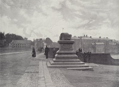 Limerick, The Treaty Stone, Thomond Bridge og Castle av English Photographer