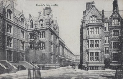 Lincoln's Inn, London (s/hvitt bilde) av English Photographer