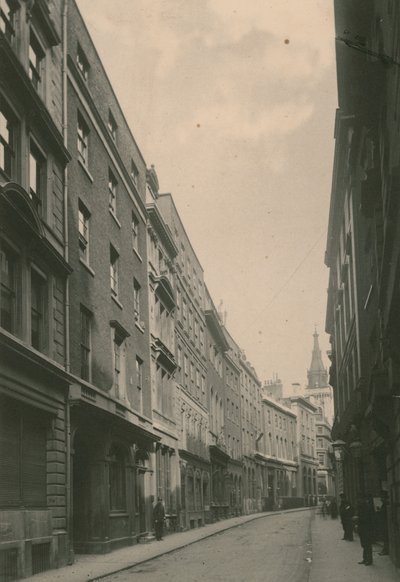 Lombard Street, London; fotografi; datert juni 1885 av English Photographer