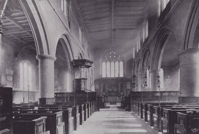 London City Churches: All Hallows, Barking (s/hvitt-bilde) av English Photographer
