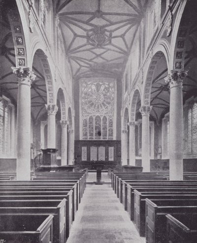 London City Churches: St Katherine Cree (s/hvitt bilde) av English Photographer