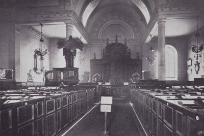 London City Churches: St Mary-at-Hill (s/hvitt-bilde) av English Photographer