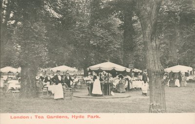 London, Tea Gardens, Hyde Park av English Photographer
