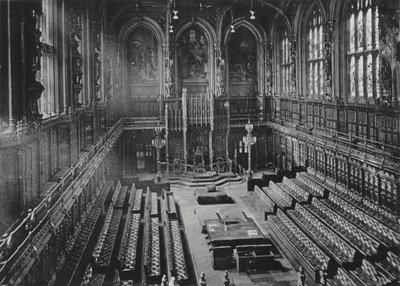 London: The House of Lords (s/hvitt bilde) av English Photographer