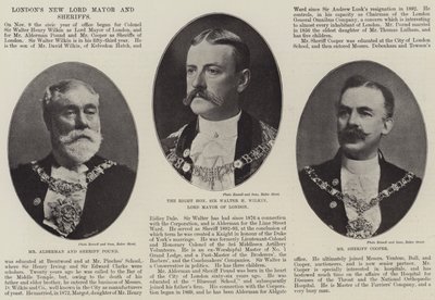 Londons nye Lord Mayor og Sheriffs av English Photographer