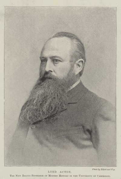 Lord Acton, den nye Regius-professoren i moderne historie ved University of Cambridge av English Photographer