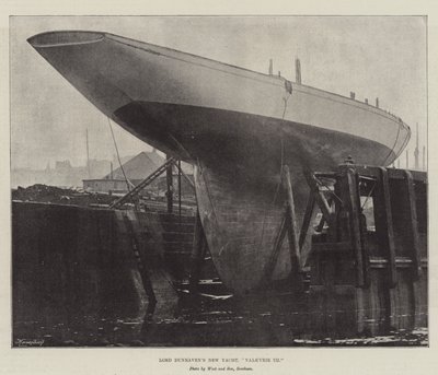 Lord Dunravens New Yacht, Valkyrie III av English Photographer