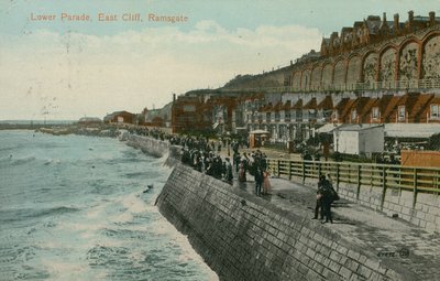 Lower Parade, East Cliff, Ramsgate. Postkort sendt i 1913. av English Photographer