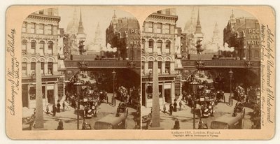 Ludgate Hill, stereoskopisk utsikt av English Photographer