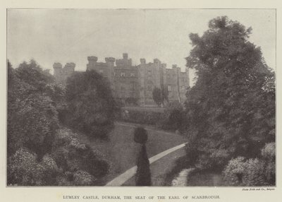 Lumley Castle, Durham, setet til jarlen av Scarbrough av English Photographer