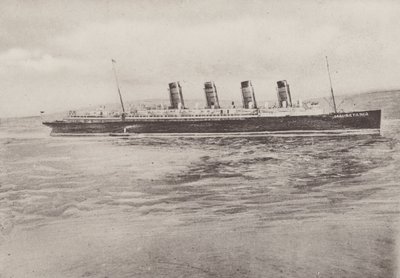 MSS "Mauretania" (s/hvitt bilde) av English Photographer