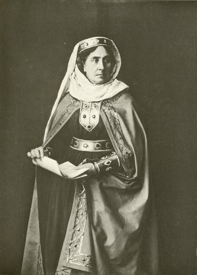 Madame Ristori som Lady Macbeth (gravering) av English Photographer