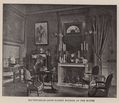 Mademoiselle Lucie Faures Boudoir på Elysee av English Photographer