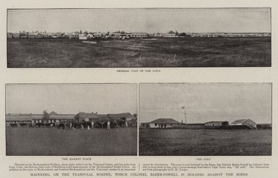 Mafeking, på grensen til Transvaal, som oberst Baden-Powell holder mot boerne av English Photographer