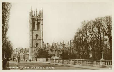 Magdalen College, Oxford (s/hvitt bilde) av English Photographer