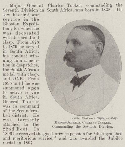 Generalmajor Charles Tucker, kommanderte den syvende divisjonen av English Photographer