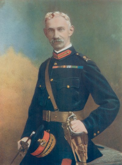 Generalmajor G. Barton. Kommander av den sjette infanteribrigaden av English Photographer