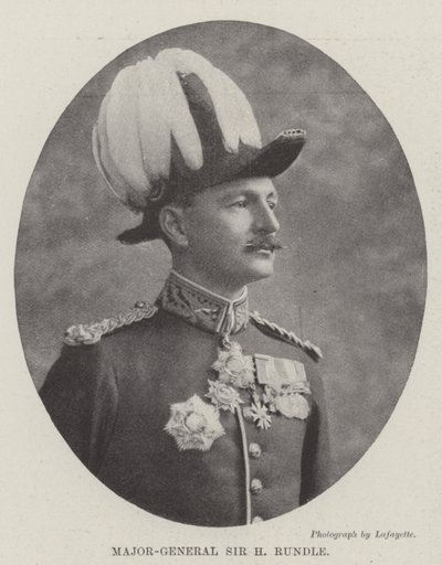 Generalmajor Sir H Rundle av English Photographer