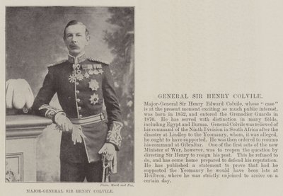 Generalmajor Sir Henry Colvile av English Photographer