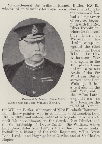 Generalmajor Sir William Butler av English Photographer