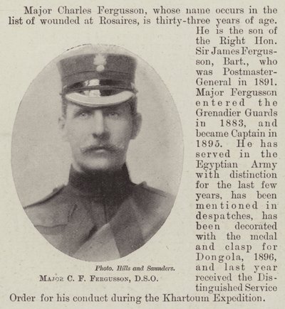 Major C F Fergusson, DSO av English Photographer