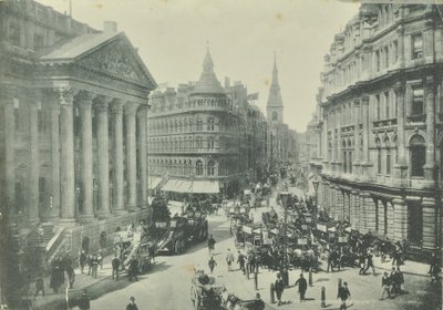 Mappin og Webb, Cheapside, fra Mansion House ser vestover, City of London, 1890 av English Photographer