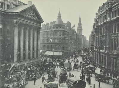 Mappin og Webb, Cheapside, fra Mansion House ser vestover, City of London, 1895 av English Photographer