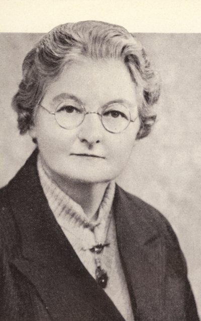 Margaret Bondfield, Labour-parlamentsmedlem og den første kvinnelige statsråden i den britiske regjeringen (s/hv-bilde) av English Photographer
