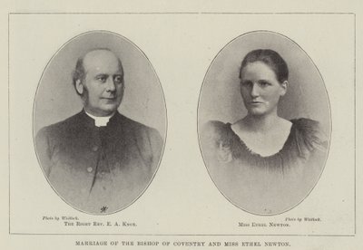 Ekteskap med biskopen av Coventry og frøken Ethel Newton av English Photographer
