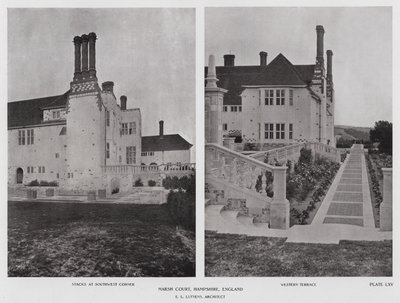 Marsh Court, Hampshire, England (s/hvitt-bilde) av English Photographer
