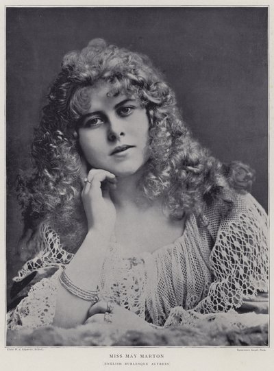 May Marton , engelsk burlesk skuespillerinne av English Photographer