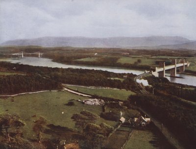 Menai Straits fra Anglesey Column av English Photographer