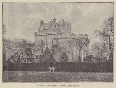 Merchiston Castle School, Edinburgh (gravering) av English Photographer