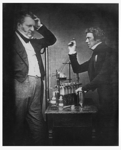 Michael Faraday (1791–1867) og John Frederic Daniell (1790–1845) (foto) av English Photographer